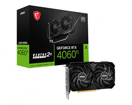 MSI 8GB GEFORCE RTX 4060 TI VENTUS 2X BLACK 8G OC GDDR6 [128Bit] PCIE 4.0 HDMI 3